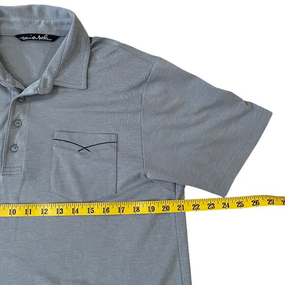 Travis Mathew Polo Golf Shirt Men's Size Large Gray Casual Preppy - Picture 3 of 5